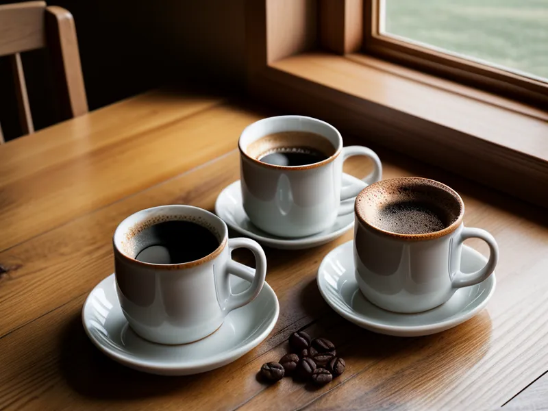 Zwei Kaffeetassen auf einem Holztisch, die die unterschiedlichen Arbeitsstile der Partner symbolisieren.