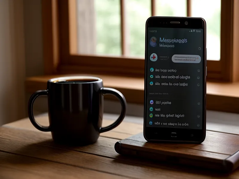 Ein Smartphone mit vielen Nachrichten auf einem Holztisch, das die Überflutung mit Informationen zeigt.