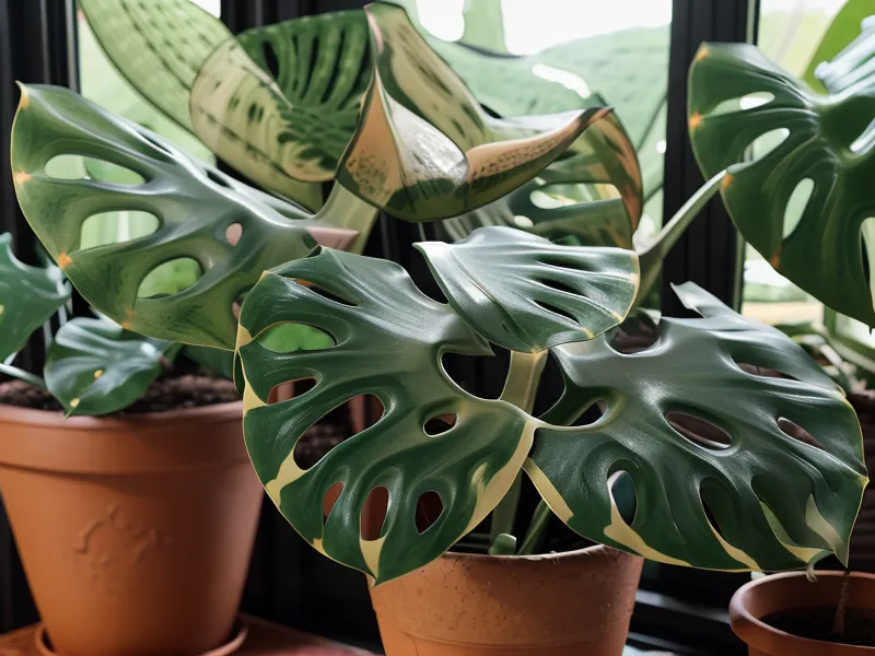 Monstera auf der Fensterbank am Straßenfenster in Eimsbüttel, Sinnbild für den Human-Design-Umgebungstyp Markt
